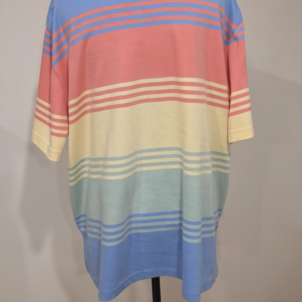 Alfred Dunner Multicolor Striped Floral Top - Picture 2 of 2